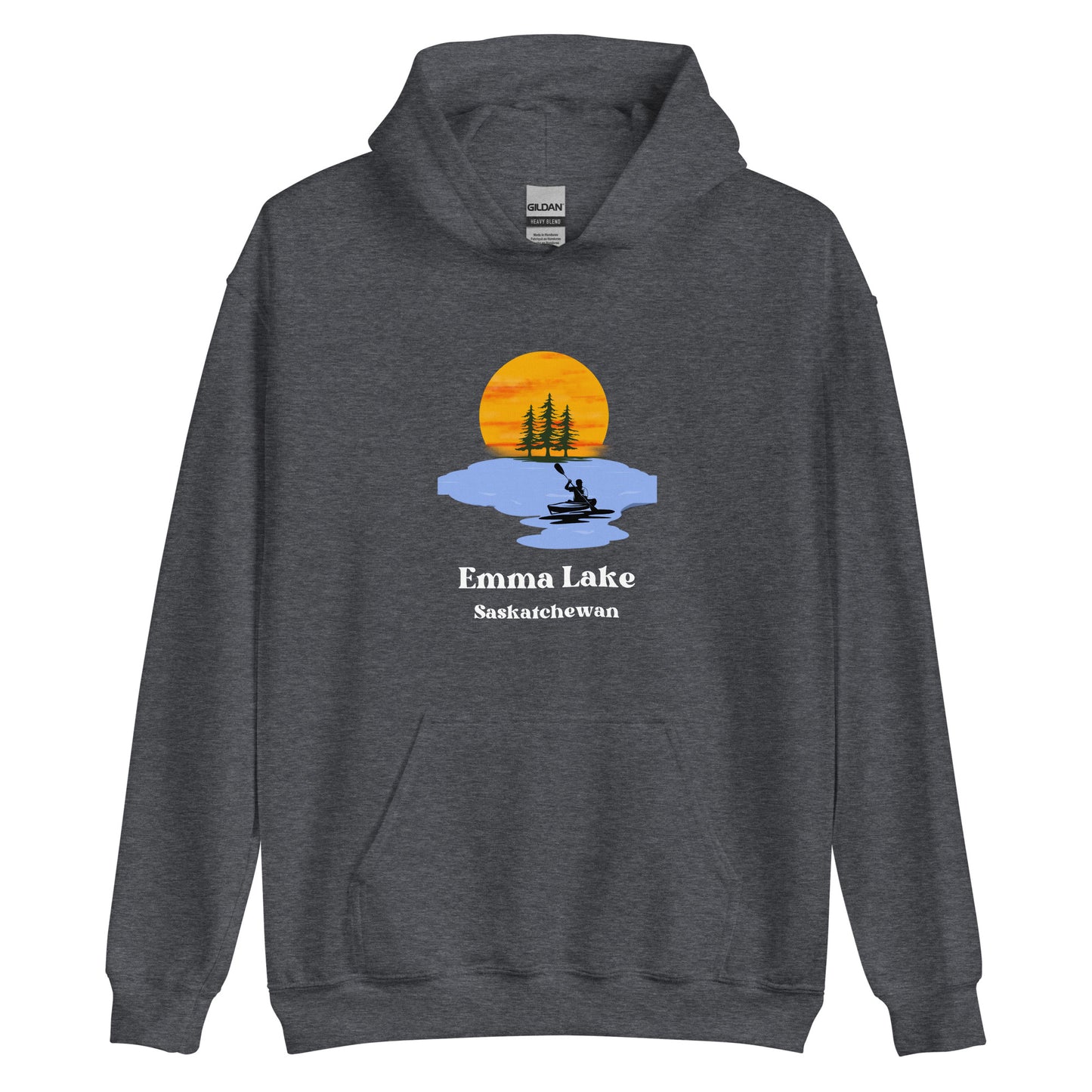 Emma Lake, SK - Unisex Hoodie - Kayak