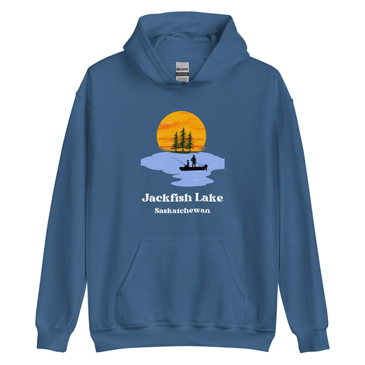 Jackfish Lake, SK - Unisex Hoodie - Fishing