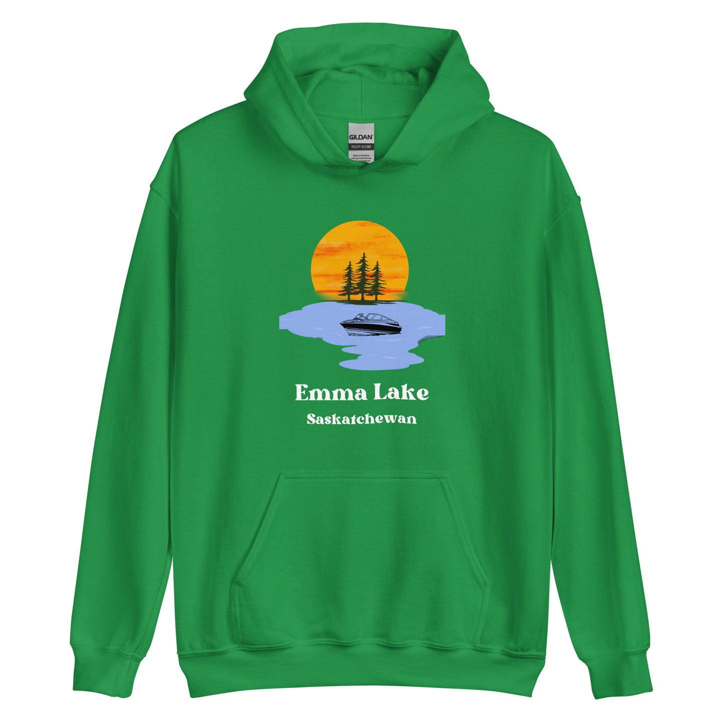 Emma Lake, SK - Unisex Hoodie - Ski Boat