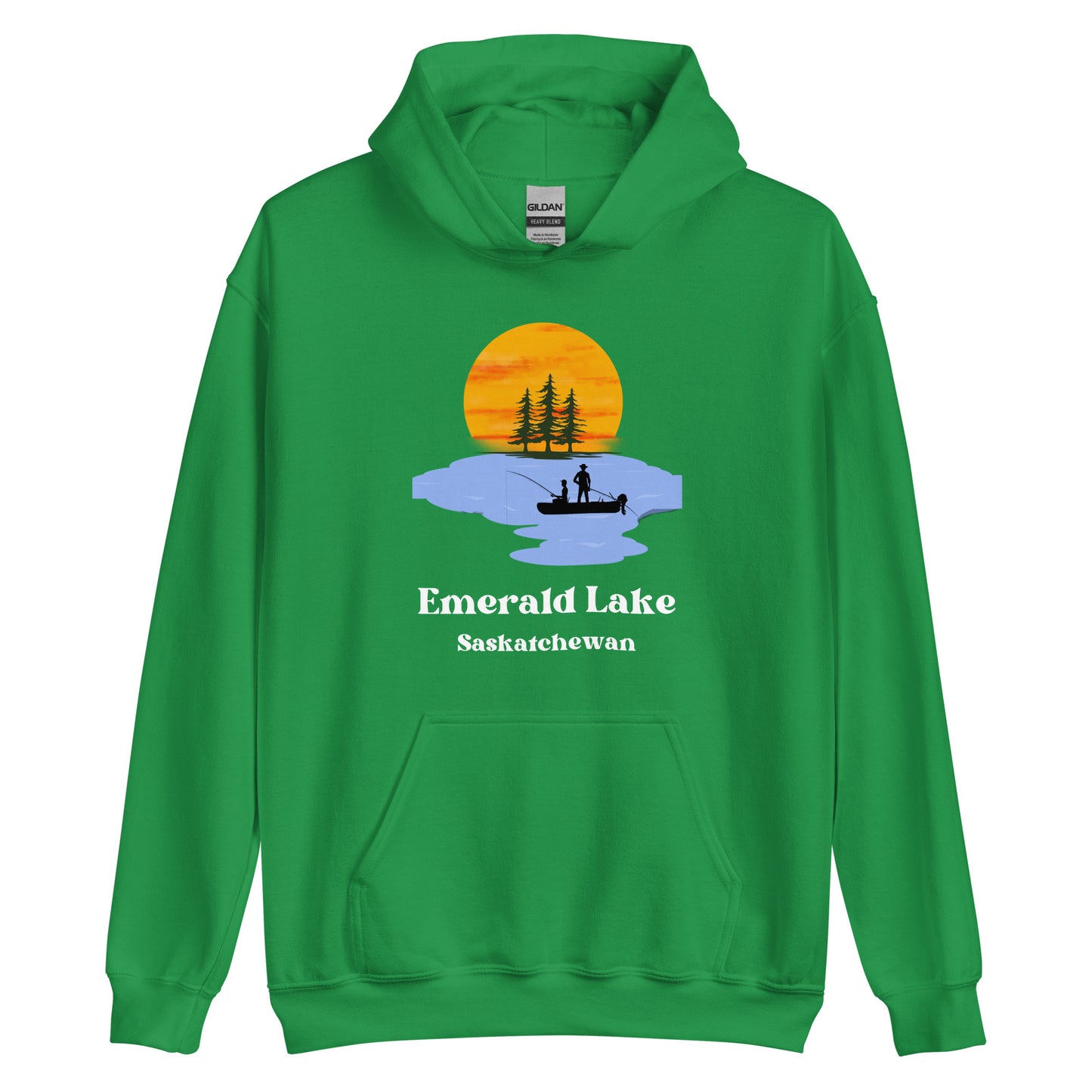 Emerald Lake, SK - Unisex Hoodie - Fishing