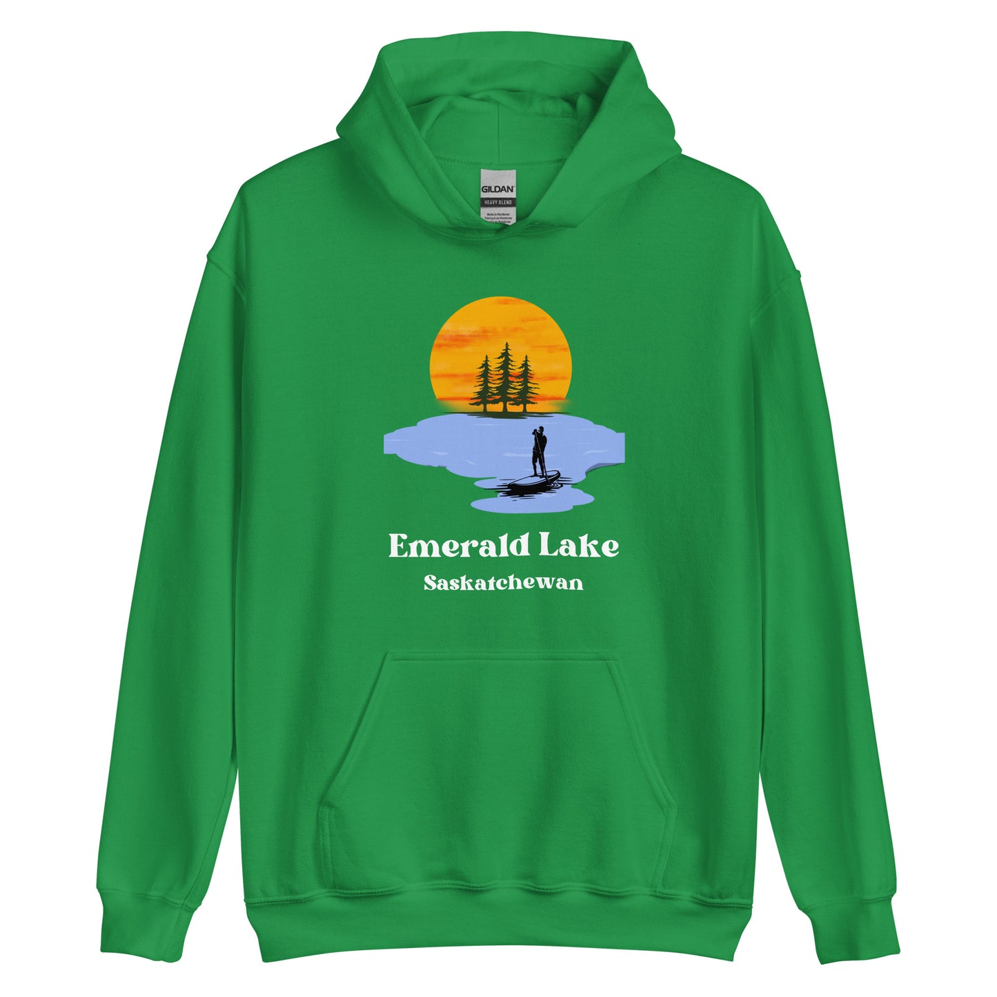 Emerald Lake, SK - Unisex Hoodie - Paddle Board