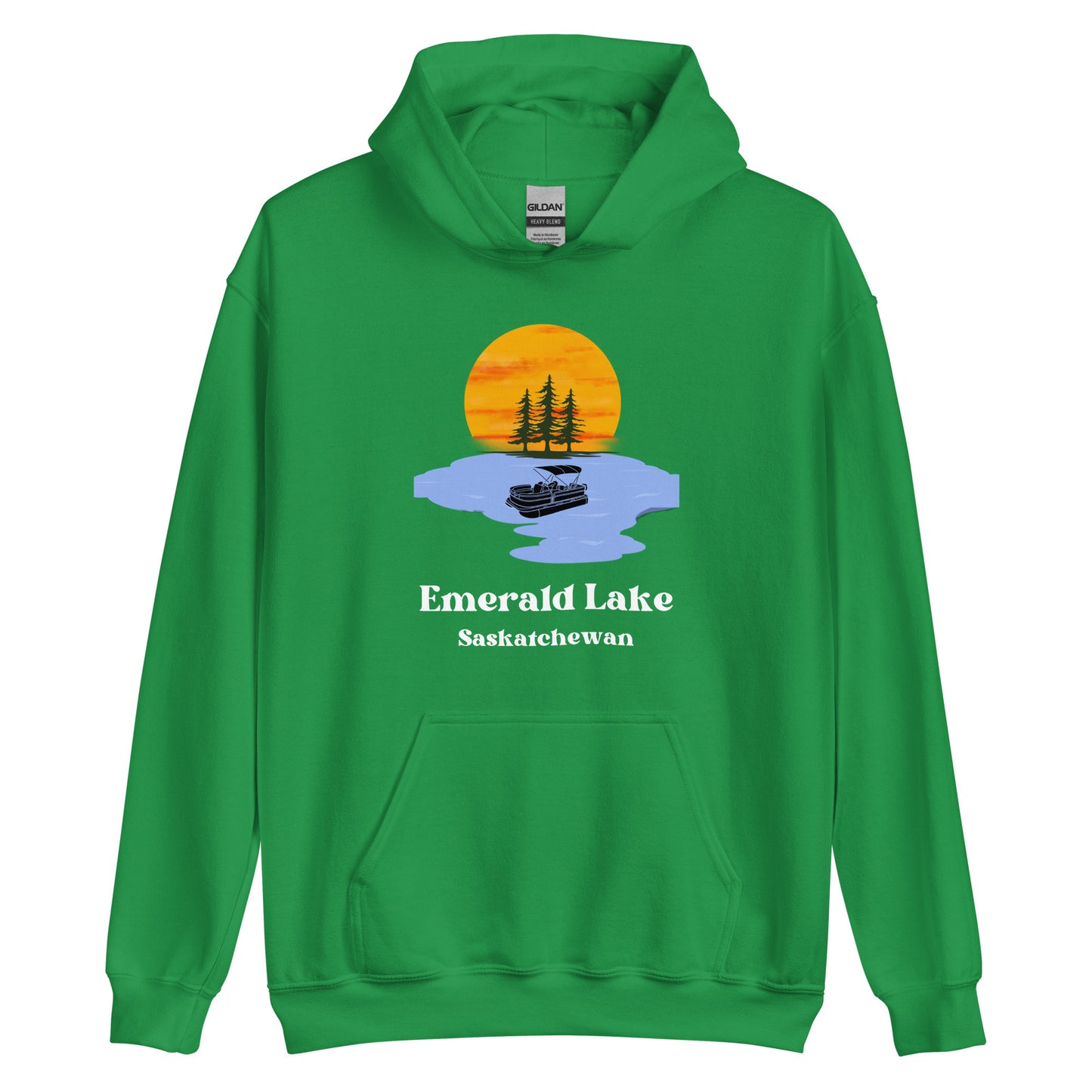Emerald Lake, SK - Unisex Hoodie - Pontoon