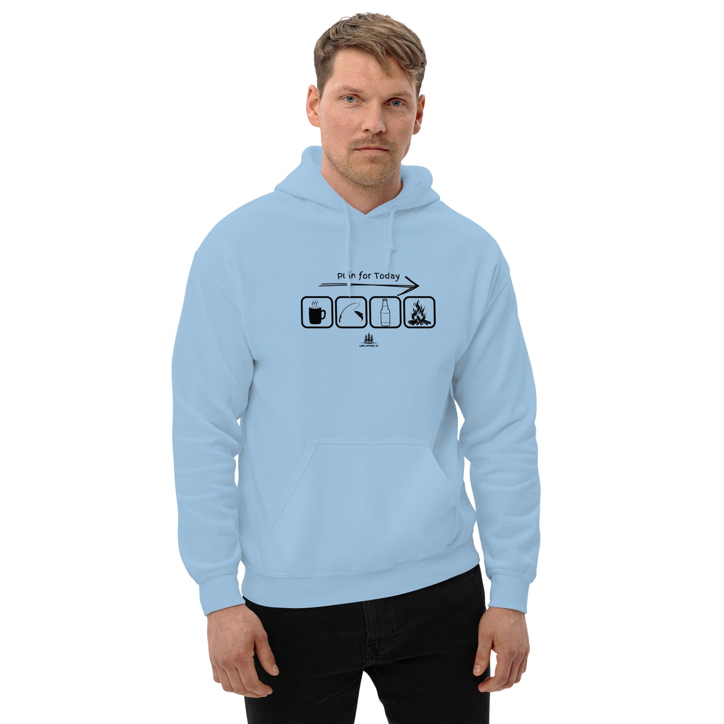 Plan for Today - Unisex Hoodie - Fishing