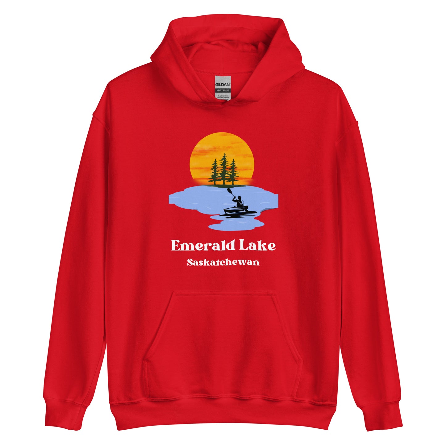 Emerald Lake, SK - Unisex Hoodie - Kayak