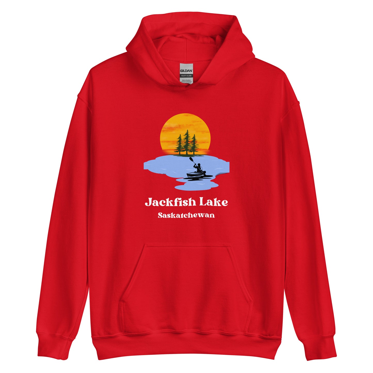 Jackfish Lake, SK - Unisex Hoodie - Kayak