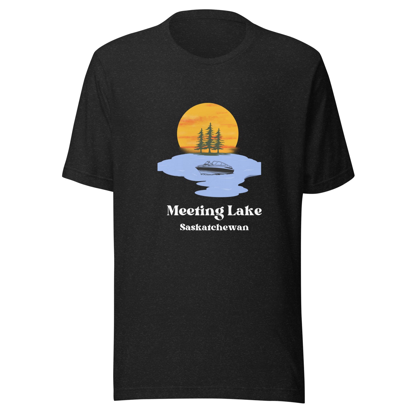 Meeting Lake, SK - Men's T-Shirt Ski Boat