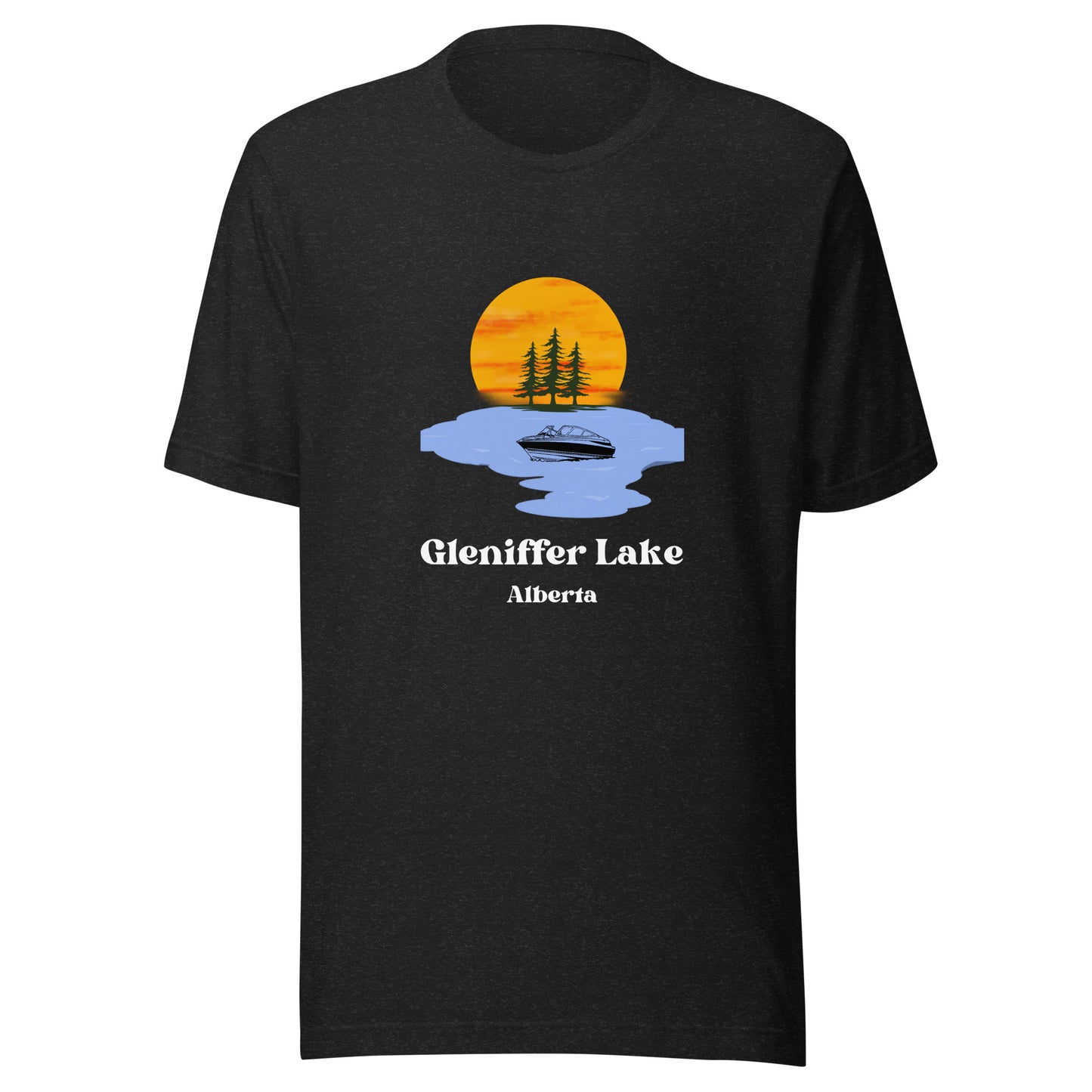Gleniffer Lake, AB Men's T-Shirt Ski Boat