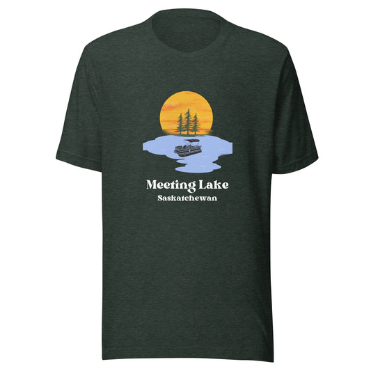 Meeting Lake, SK - Men's T-Shirt Pontoon