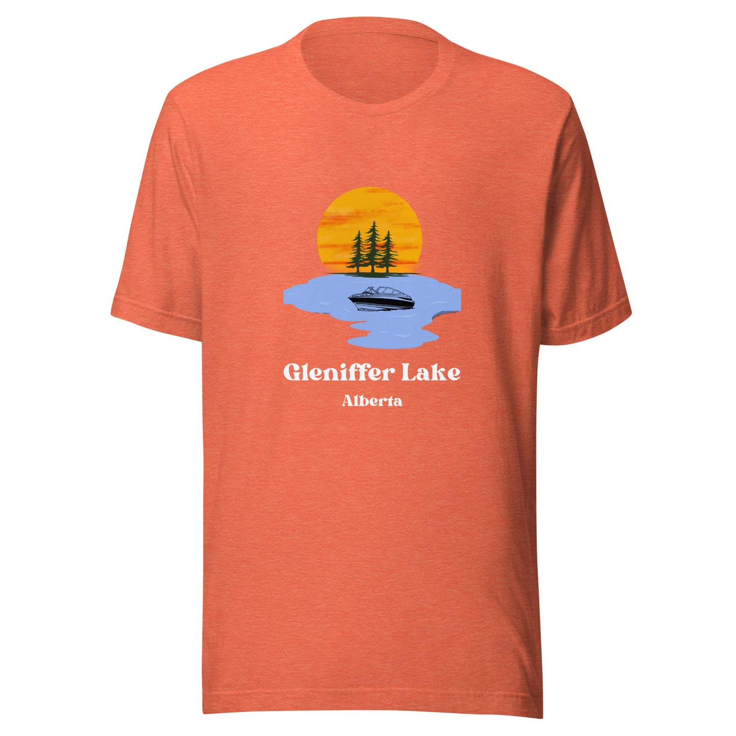 Gleniffer Lake, AB Men's T-Shirt Ski Boat