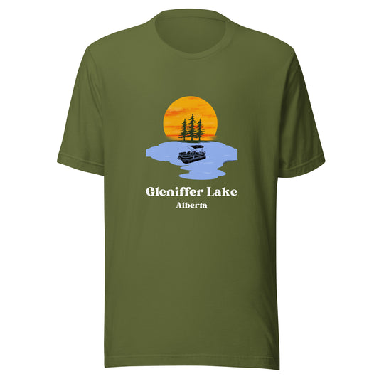 Gleniffer Lake, AB - Men's T-Shirt Pontoon