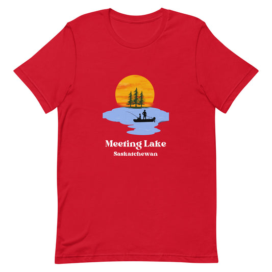 Meeting Lake, SK - Men's T-Shirt Fishing